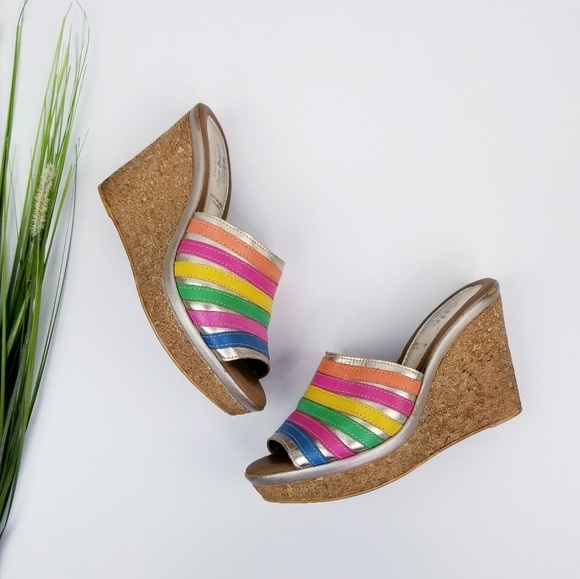 Spring Step Shoes - Spring Step Platform Leather Sandals Sz 36 (6)